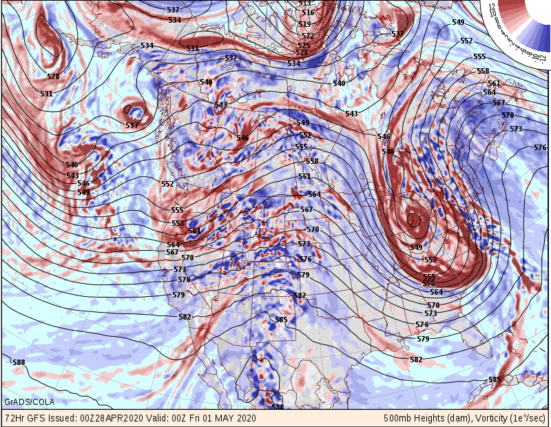 72 Hr GFS